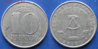 30.Ходячка ГДР 10 пфеннигов 1948-1982г. - 30.14. -ГДР 10 пфеннигов 1963 А   6428