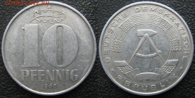 30.Ходячка ГДР 10 пфеннигов 1948-1982г. - 30.18. -ГДР 10 пфеннигов 1968 А   7371