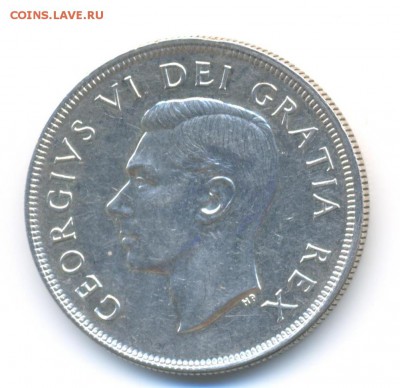 Ag. Канада 1 доллар 1949. Корабль. XF+ . до 16.08 22:00 - 4