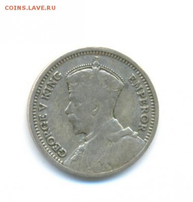 Ag. новая зеландия 3 пенса 1933 . до 16.08 22:00 - 5