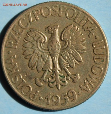 С РУБ.ФАО ПОЛЬША 10 злотых 1959г. КОСТЮШКО  до 19.08 в 22-00 - IMG_3651.JPG