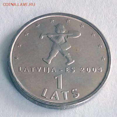 Латвия 1 лат 2004 Мальчик с пальчик - IMG_20180730_093642