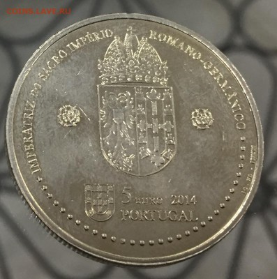 5 евро Португалия Королева Элеонора с 200 руб до 19.08 - IMG_1177-13-08-18-02-28.JPG