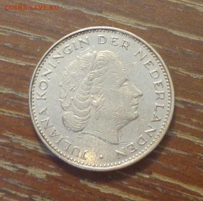 НИДЕРЛАНДЫ - 2,5 гульдена 1972 ЮЛИАНА до 21.08, 22.00 - Нидерланды 2,5 гульдена 1972 Королева Юлиана_2