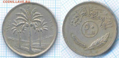 Ирак 50 филсов 1975 г., до 22.08.2018 г. 22.00 по Москве - Ирак 50 филсов  1975  3243