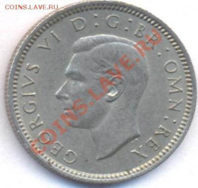 Великобритания 6 пенсов 1948 г. До 8.05.11 г. 20-00 МСК. - 6 пенсов 48.1