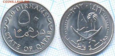 Катар 50 дирхамов 2012 г.. до 22.08.2018 г. 22.00 по Москве - Катар 50 дирхамов 2012  3253