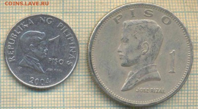 Филиппины 1 писо 1972 г.,2004 г, до 22.08.2018 г. 22.00 по М - Филиппины 2 монеты  1339