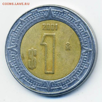 Мексика 1 песо 2001 - Мексика_1песо-2001_Р
