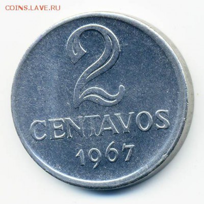 Бразилия 2 сентаво 1967 - Бразилия_2сентаво-1967_Р