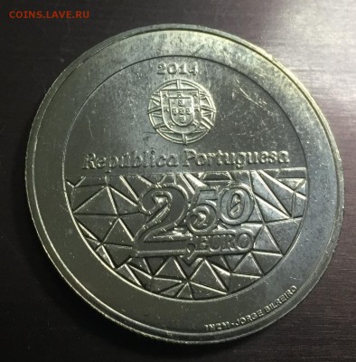 2,5 евро 2014 Португалия Здравоохранение до  22.08.2018 - IMG_1244-16-08-18-01-38.JPG