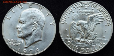 США - 1 доллар 1974г. серебро - DSC_4834.JPG
