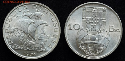 Португалия - 10 эскудо 1954г. Корабль - DSC_4850.JPG