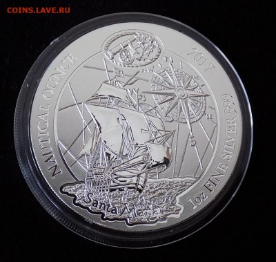 Руанда 50 франков 2017 Парусник 1oz Ag 999 Инвестиционная - DSCN2225.JPG