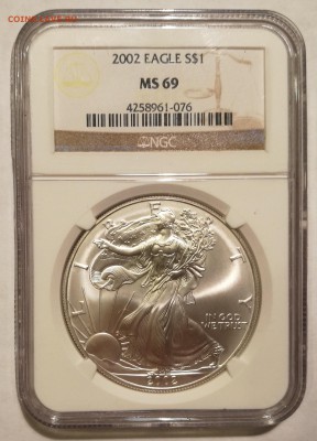 1 доллар США 2002 ngc ms69 - 3