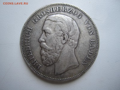 Баден, 5 марок 1875 с 5000 ₽ до 19.08.18 22.00 МСК - IMG_8386.JPG