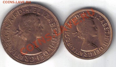 2 и 1 пенни 1967 до 9.05 21.00мск - Великобритания 1 и 1,2 пенни 1967-1