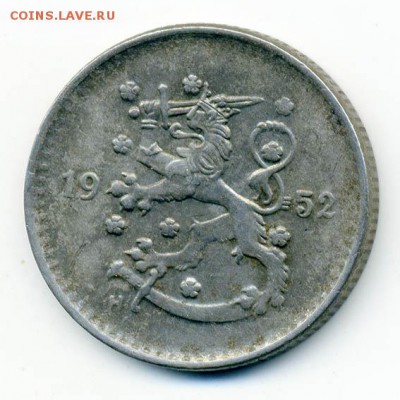 Финляндия 1 марка 1952 - Финляндия_1марка-1952_А