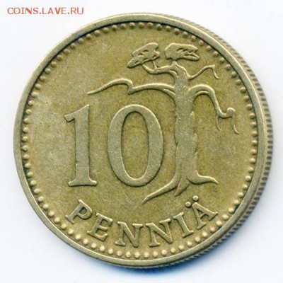 Финляндия 10 пенни 1963 - Финляндия_10пенни-1963_Р