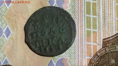 Полушка ВРП 1718 (?)год НД. На оценку и определение - 63163F0E-4925-4C42-8C05-75E5D36FA43E