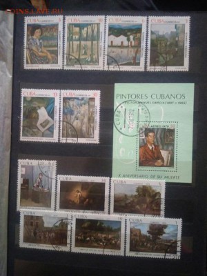 Марки живопись подборками, сериями, альбом. - lJ5aEyKQgxI