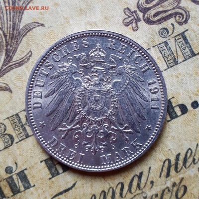 Гамбург 3 марки 1911 г. J UNC с 200 р. до 22.08.2018 22:00 - IMG_0792.JPG