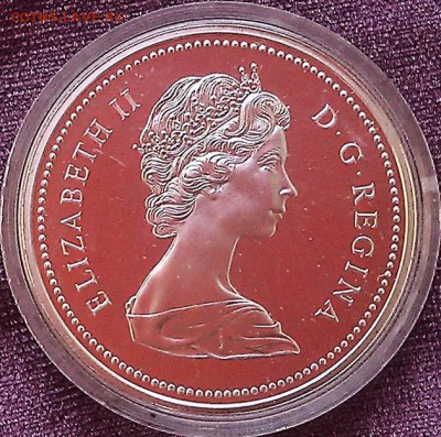 Канада 1 доллар 1975 г. Калгари Proof - Канада_1975-доллар-Калгари_А