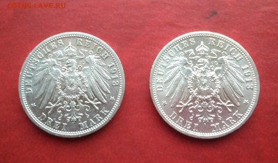 Германская империя 3 марки, 1913- 2 шт - IMG_20180809_201129