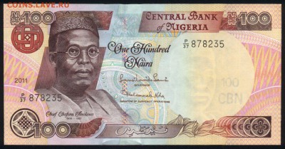 Нигерия 100 найра 2011 unc 27.08.18. 22:00 мск - 2