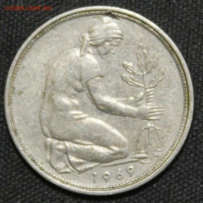 С РУБ. ГЕРМАНИЯ 50 пфеннигов 1969г."J" до 27.08 в 22-00 - IMG_3844.JPG