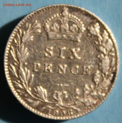С РУБ.БРИТАНИЯ 6 пенсов 1906г. ЭДВАРД-VII  до 27.08 в 22-00 - IMG_3771.JPG