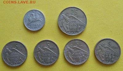 Монеты старой Европы, Бельгия, Испания, Швеция по ФИКС. До - Испания.