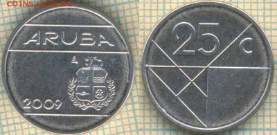 Аруба 25 центов 2009 г., до 27.08.2018 г. 22.00 по Москве - Аруба 25 центов 2009 1504