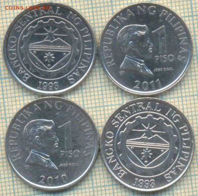 Филиппины 1 писо 2000х г., фикс. цена - Филиппины 1 писо фикс