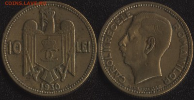 Румыния 10 леи 1930 KingsNorton (Англия) до 22:00мск 28.08.1 - Румыния 10 леи 1930 KingsNorton (Англия) -140