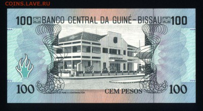 Гвинея-Бисау 100 песо 1990 unc до 29.08.18. 22:00 мск - 1
