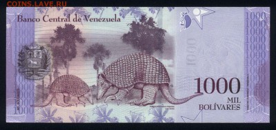 Венесуэла 1000 боливаров 2016 unc 29.08.18. 22:00 мск - 1