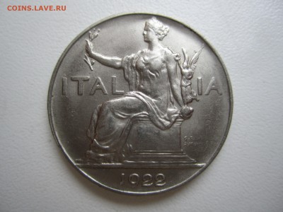 Италия, 1 лира 1922 со 150 ₽ до 26.08.18 22.00 МСК - IMG_7818.JPG