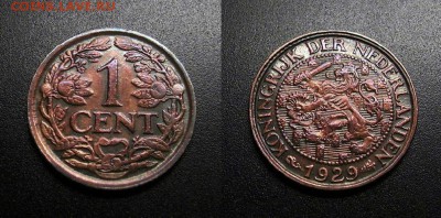 МОНЕТЫ МИРА 08-18 - Нидерланды – 1 цент (1929) бронза (XF) №1