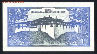 Бутан 1 нгултрум 1986 unc  30.08.18. 22:00 мск - 1