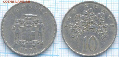 Ямайка 10 центов 1972 г. , до 29.08.2018 г. 22.00 по Москве - Ямайка 10 центов 1972  3356