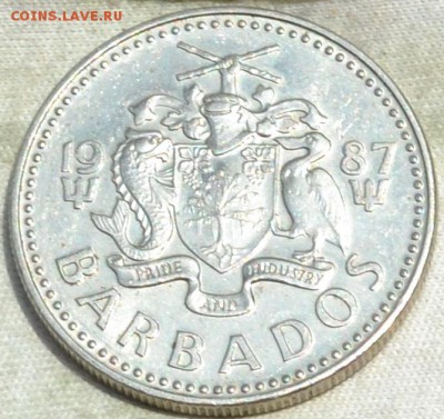 Барбадос 25 центов 1987. 27. 08. 2018. в 22 - 00. - DSC_0877