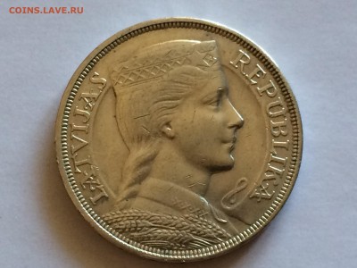 5 лат 1931 2 лат 1925 1 лат 1924 Латвия Серебро до 29.08 - image