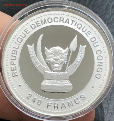 Конго 240 франков 2012 Год дракона Серебро - IMG_9804.JPG