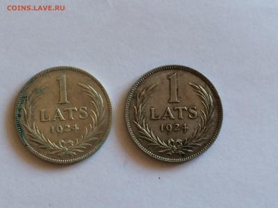 1 лат 1924 2 шт до 29.08 - image