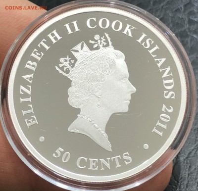 Острова Кука 50 центов 2011 Лунный календарь Год Кролика - IMG_9813.JPG