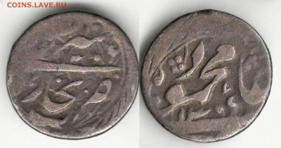 Монета Бухара, танга 1310 г.х. - Rusland_Bukhara_1tenga_1306(1888)