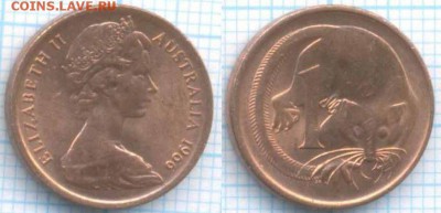Австралия 1 цент 1966 г., до 30.08.2018 г. 22.00 по Москве - Австралия 1 цент 1966  3367