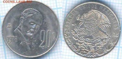 Мексика 20 сентаво 1978 г., до 30.08.2018 г. 22.00 по Москве - Мексика 20 сентаво 1978  3374