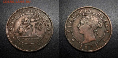МОНЕТЫ МИРА 08-18 - Остров Принца Эдуарда – 1 цент (1871) бронза №1